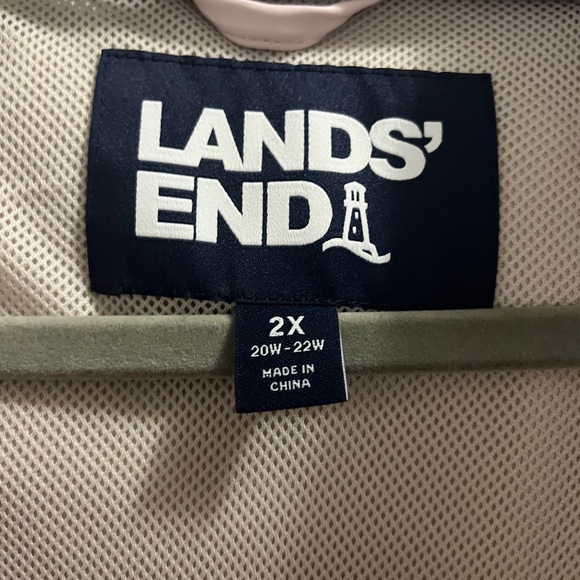 Lands' End Women's Light Pink Trench Coat - Picture 2 of 4